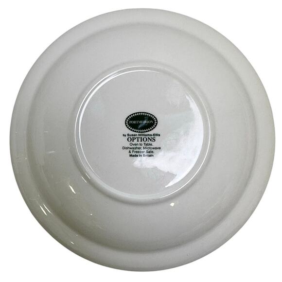 Portmeirion 1998-2006 Retired 'Options' Embossed Smooth Laurel Rim Soup Bowl - Picture 4 of 5